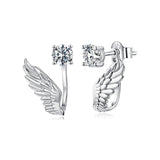 925 Sterling Silver Moissanite 0.50 Carat Earrings for Women