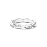 925 Sterling Silver Pavé Setting CZ Ring