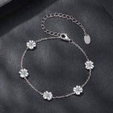 925 Sterling Silver 0.1 Carat Moissanite Bracelet for Women