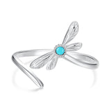 925 Sterling Silver Synthetic Turquoise Pendant 0.5*1.5cm for Women