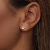 925 Sterling Silver Nano Opal Stone Earrings 6mm