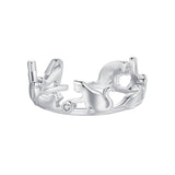 925 Sterling Silver Pavé Setting CZ Ring - Width 1.5-6.5mm for Women