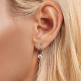 925 Sterling Silver 0.5 Carat Moissanite Earrings for Women