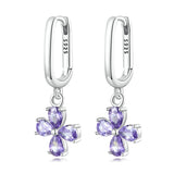 925 Sterling Silver Earrings with Pavé Setting CZ for Women
