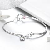 925 Sterling Silver Bracelet 19cm for Women