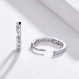 925 Sterling Silver Earrings with Pavé Setting CZ for Women