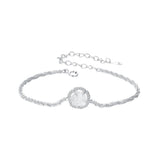 925 Sterling Silver Bracelet 150mm with CZ and Resin