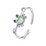 925 Sterling Silver Moonstone and Synthetic Spinel Ring for Women