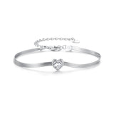 925 Sterling Silver Pavé CZ Bracelet for Women