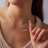 925 Sterling Silver Plated 40+5cm White Gold Necklace for Women