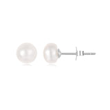 925 Sterling Silver Freshwater Pearl Earrings for Women