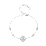 S925 Sterling Silver 0.5 Carat Moissanite Bracelet 16cm+5cm for Women