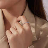 925 Sterling Silver Nano Opal Ring Size 6.0 for Women