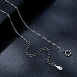 925 Sterling Silver 0.65 Carat Moissanite Necklace for Women