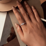 925 Sterling Silver & Plated White Gold 1.6mm Ring for Women