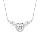 925 Sterling Silver Adjustable Necklace with Zircon and CZ for Women