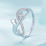 925 Sterling Silver 3mm CZ Pavé Setting Ring Size 7.0 for Women