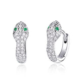 925 Sterling Silver Earrings with Plated Platinum and CZ for Women