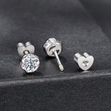 925 Sterling Silver 0.5 Carat Moissanite Earring for Women