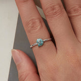 925 Sterling Silver Enamel Pavé CZ Spiral Ring for Women