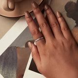 925 Sterling Silver Oxidized 2.8mm Band Ring Size 6.0 for Women