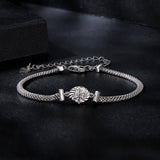 925 Sterling Silver 0.5 Carat Moissanite White Gold Plated Bracelet for Women