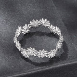 925 Sterling Silver Moissanite 0.03ct Ring Size 7