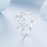 925 Sterling Silver & Opal Ring for Women