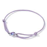 925 Sterling Silver Adjustable 24cm CZ Resin Bracelet for Women