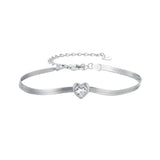 925 Sterling Silver Pavé CZ Bracelet for Women