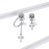 S925 Sterling Silver Oxidized Earrings for Women