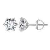 S925 Sterling Silver 2.00 Carat Moissanite Earrings for Women