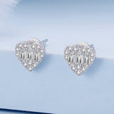 925 Sterling Silver Earrings with Pavé Set CZ