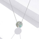 925 Sterling Silver Adjustable Mica Necklace for Women