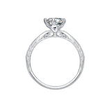 925 Sterling Silver Moissanite 0.8ct Ring Size 6 for Women