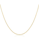 925 Sterling Silver Gold Plated 40cm Necklace for Women