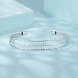 925 Sterling Silver White Gold Plated Bracelet for Women