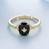 925 Sterling Silver Gold-Plated CZ Pavé Ring for Women