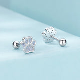 925 Sterling Silver Nano Opal Stone Earrings 6mm