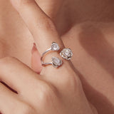 925 Sterling Silver 0.8cm Pavé Setting CZ Ring