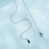 925 Sterling Silver Necklace with 19*18mm Pavé Setting CZ Pendant