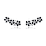 925 Sterling Silver Earrings with Pavé Setting CZ