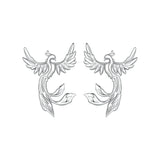 925 Sterling Silver Plated White Gold Earrings for Women