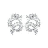 925 Sterling Silver Plated White Gold Earrings