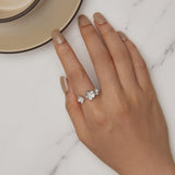 S925 Sterling Silver Pavé Setting CZ Ring for Women