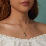 925 Sterling Silver Necklace with Quality Shell Pearl, Length 40+5cm, for Women