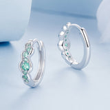 925 Sterling Silver Pave Setting CZ Earrings for Women