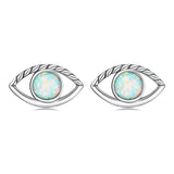 925 Sterling Silver Translucent Opal Earrings for Women