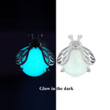 925 Sterling Silver Luminous Stone Earrings