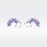 925 Sterling Silver Earrings with Pavé Setting CZ